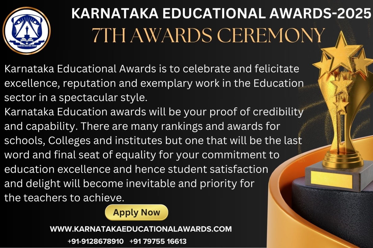 Karnataka Educational Awards – 7th Edition (2025)   Inviting Applications from Academics, Institutions & Universities!